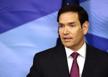 U.S. Secretary of State Marco Rubio speaks during a news conference following his meeting with Israel's Prime Minister Benjamin Netanyahu at the Prime Minister's office in Jerusalem, Thursday, Oct. 23, 2025. (Fadel Senna/Pool Photo via AP)